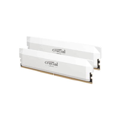 Crucial Pro 64GB Kit (32GBx2) DDR5-6400 White