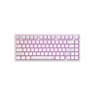 Dark Project ALU Terra Nostra White - Wired Gaming Keyboard (ANSI)