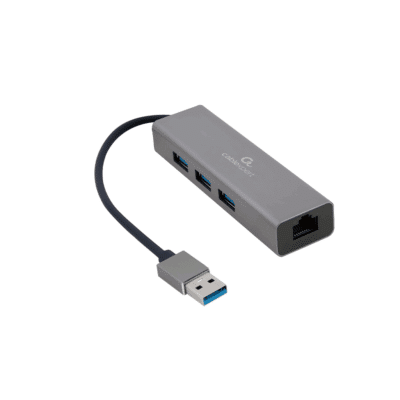 Gembird A-AMU3-LAN-01 USB AM Gigabit network adapter with 3-port USB 3.0 hub