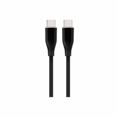 Gembird CC-USB2S-CMCM-1.5M-bk Premium silicon Type-C Power Delivery (PD) charging & data cable 1.5m Black