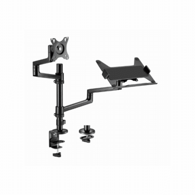 Gembird MA-DA-04 Desk mounted adjustable monitor arm with notebook tray 17"-32"
