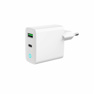 Gembird TA-UC-PDQC20L-W-01 2-port 20W USB Fast Charger LED White