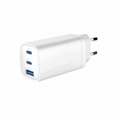 Gembird TA-UC-PDQC65-01-BK 3-port 65 W GaN USB PowerDelivery fast charger Black