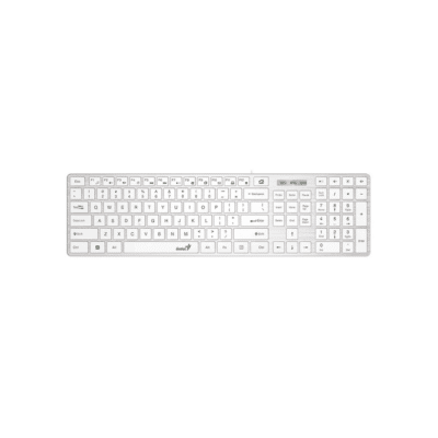 Genius White Slim Keyboard Hairline Finish Ultra-Slim Keycap