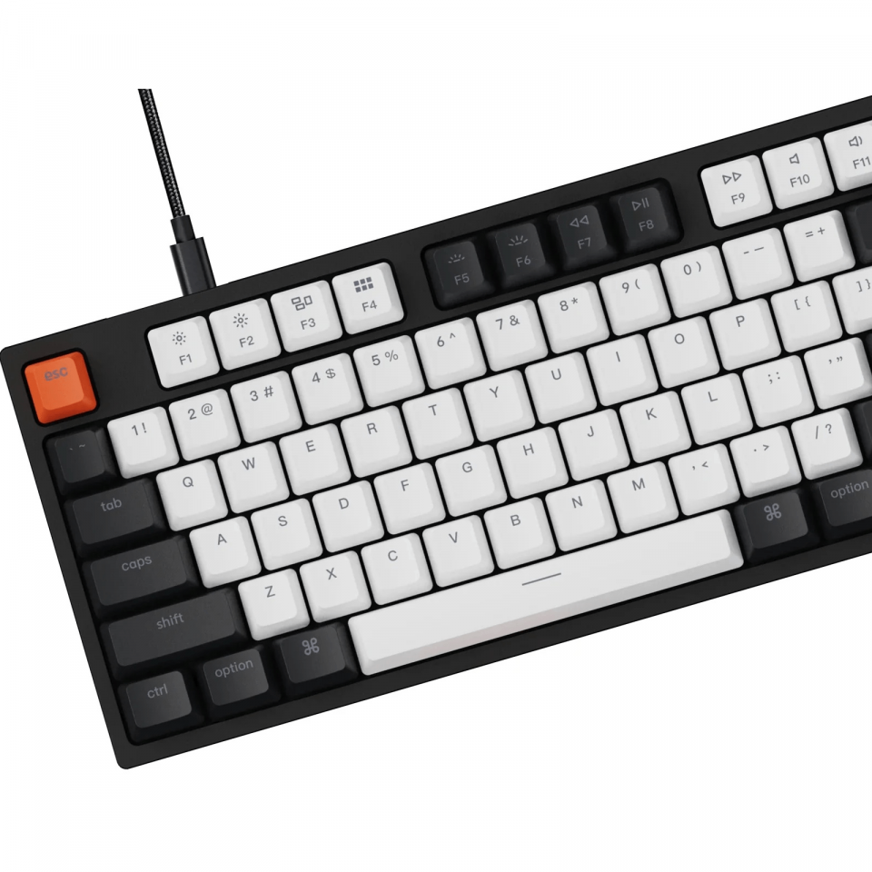 Keychron C1 87 Key Gateron RGB Hot-Swap Blue Switch (Black) - Image 4