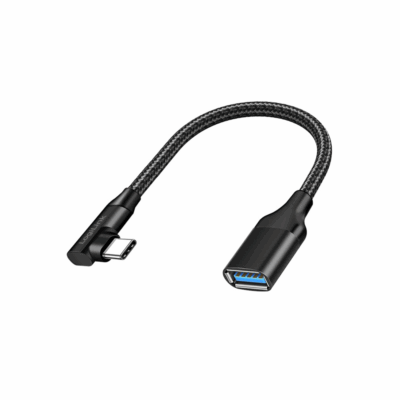 Logilink CU0100 USB 3.2 Gen2 USB-C adapter C/M 90° to USB-A/F OTG Black 0.2 m
