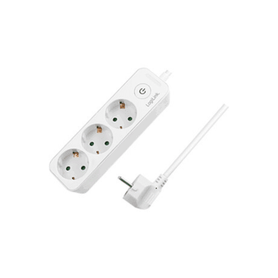 Logilink LPS244 Socket Outlet 3-way + Switch 1.5m White