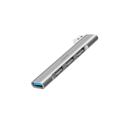 Logilink UA0436 Ultraslim 4-port USB-A hub 18W Aluminium