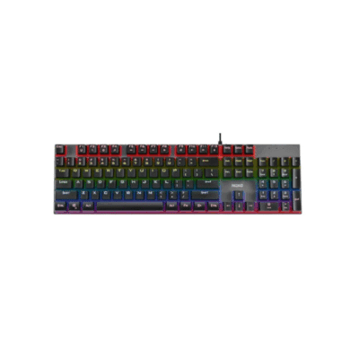 NOXO RETALIATION Mechanical Rainbow Backlit Gaming Keyboard BLUE Switch EN/RU (Black)