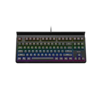 NOXO SPECTER Mechanical Rainbow Backlit Gaming Keyboard BLUE Switch EN/RU (Black)