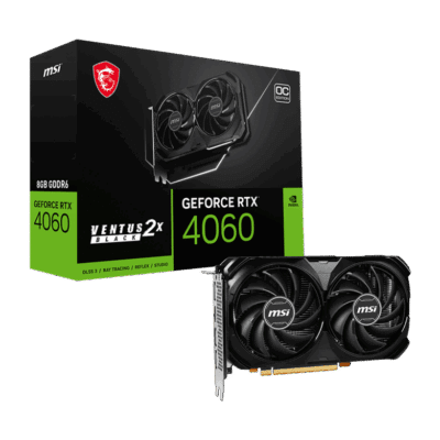 MSI GeForce RTX™ 4060 VENTUS 2X BLACK 8G OC
