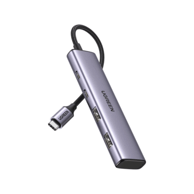 UGREEN CM473 Type-C, USB, Hub, Grey