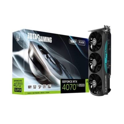 ZOTAC GAMING GeForce RTX4070 Ti SUPER Trinity Black Edition 16GB 256-Bit GDDR6X
