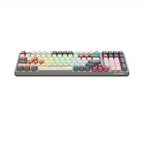 A4Tech Bloody WS98 Dual-Core Wireless Mechanical Keyboard BLMS Red Plus Switch Pixels Red A4Tech Bloody WS98 Dual-Core Wireless Mechanical Keyboard BLMS Red Plus Switch Pixels Red - Image 3