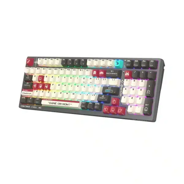 A4Tech Bloody WS98 Dual-Core Wireless Mechanical Keyboard BLMS Red Plus Switch Pixels Red A4Tech Bloody WS98 Dual-Core Wireless Mechanical Keyboard BLMS Red Plus Switch Pixels Red - Image 5