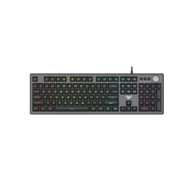 AULA F2028 Wired RGB Keyboard Gray/Black keycap