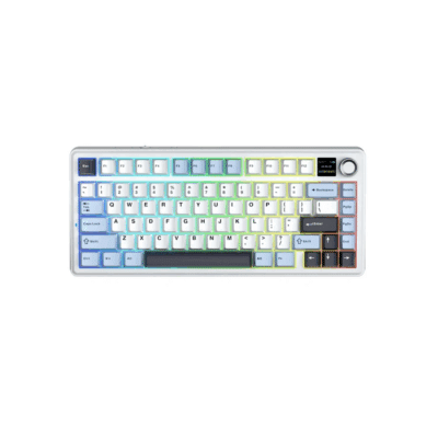 AULA F75MAX Gasket Wireless Mechanical Keyboard Glacier Blue/White/Purple (Reaper Switch)