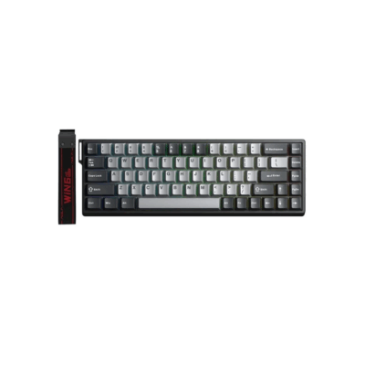 AULA WIN68 HE Pro RGB Wired Gaming Keyboard Light Grey/Dark grey (Meteor Magnetic Switch)