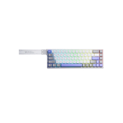 At Home AULA WIN68 HE MAX RGB Wired Gaming Keyboard White/Gray/Blue (Wing Chun Magnetic Switch)