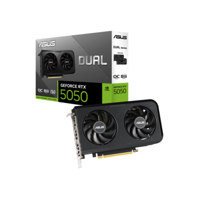 ASUS Graphic Card GeForce RTX 5050 8GB GDDR6 OC DUAL-RTX5050-O8G
