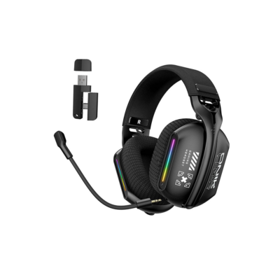 Onikuma GT808 Tri-Mode RGB Gaming Headset Black (2.4G Wireless + Bluetooth + Wired)