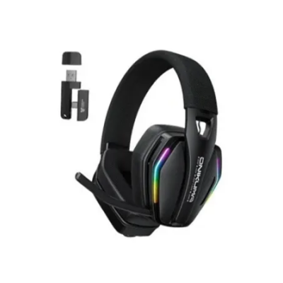 Onikuma GT826 Tri-Mode RGB Gaming Headset Black (2.4G Wireless + Bluetooth + Wired)