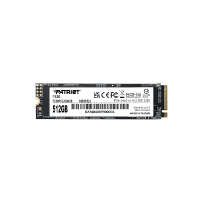 PATRIOT P320 SSD 512GB M.2 2280 PCIe Gen3 x4 NVMe