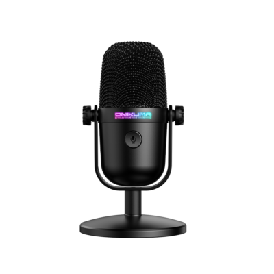 Onikuma M830 Gaming Microphone Black (Wired USB Plug-and-Play Clear Voice Capture)