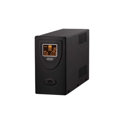 2E DD2000 (2E-DD2000) Line-Interactive UPS 2000VA / 1200W LCD Display USB Interface 2× Schuko Outputs
