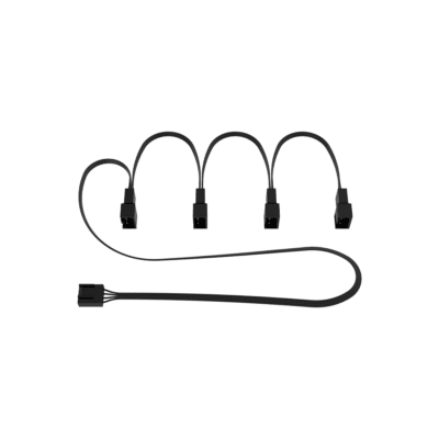 Arctic 4-Pin PWM Fan Splitter Cable 1-to-4 PWM Fan Hub 4-Pin PWM Input to 4× 4-Pin PWM Outputs