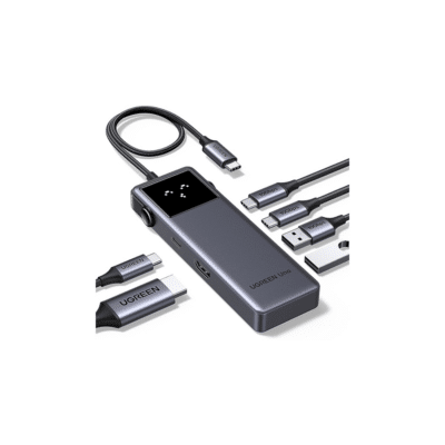 UGREEN CM888 Groovy Robot 6-in-1 USB-C Hub, HDMI + USB-A + USB-C Ports Multiport Adapter Space Gray