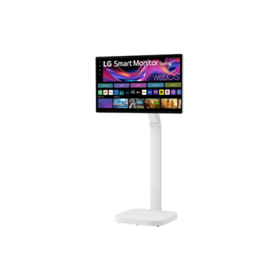 LG 32U889SA-W.AMA 32 Inch 4K 3840 x 2160 IPS 350 cd/m² 60Hz Touchscreen Smart Monitor Swing with Rolling Stand White