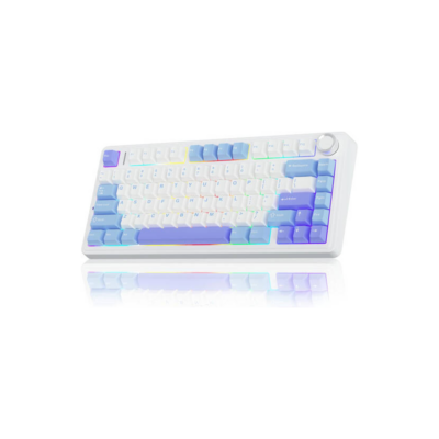 AULA F75 Wireless Mechanical Gasket Mount Reaper Switch Blue/White/Purple
