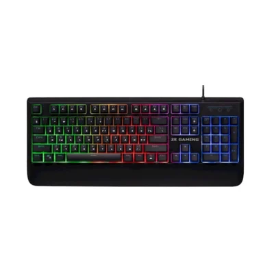 2E GAMING KG325 104-Key Membrane Gaming Keyboard USB-A EN/UA/RU Layout LED Backlight Black