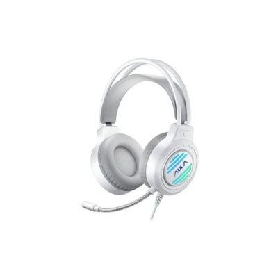 AULA S606 Wired Gaming Headset RGB Lighting White