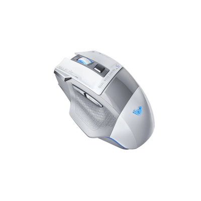 AULA SC550 E-sports Gaming Mouse Dual-Mode Wireless / Wired Up to 4800 DPI 7 Buttons USB-C Charging Grey-White