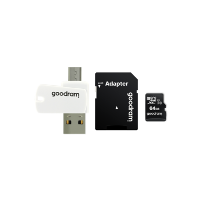GOODRAM M1A4-1280R12 128GB MicroSD Class 10 UHS-I Card Reader Included
