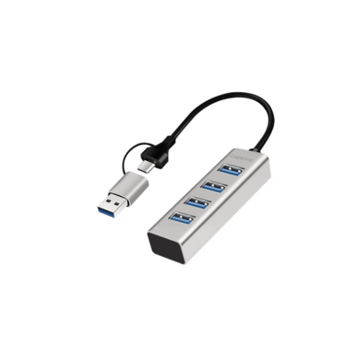 LogiLink UA0455 USB 3.0 Hub Silver