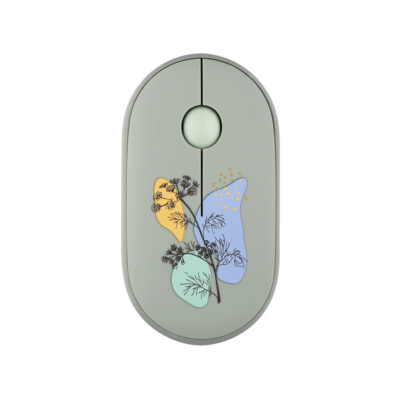 2E MF300 FLORA:DILL Silent Wireless Mouse Bluetooth / 2.4GHz Wireless 1600 DPI Silent Clicks Green