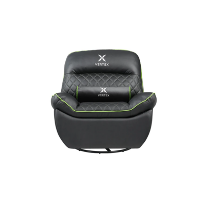 Vertex Throne Gaming Sofa Green PVC Wide Seat Soft Cushioning