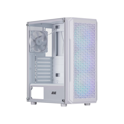 2E Hexagon G338W ATX Gaming PC Case White