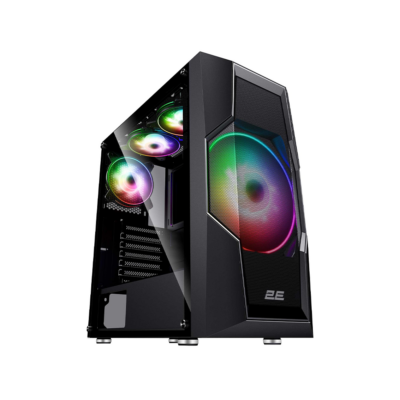 2E Turbo G2057B Mid-Tower Gaming PC Case Black