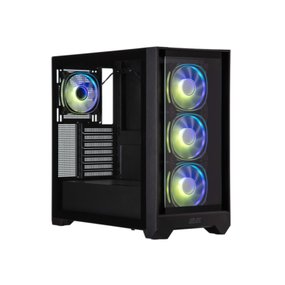 2E Dominator Pro G2302B ATX Mid Tower Gaming PC Case Black