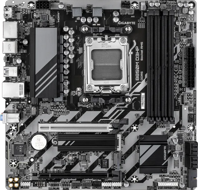 GIGABYTE B850M D3HP AMD B850 AM5 mATX 4x DDR5 GIGABYTE B850M D3HP AMD B850 AM5 mATX 4x DDR5 - Image 2