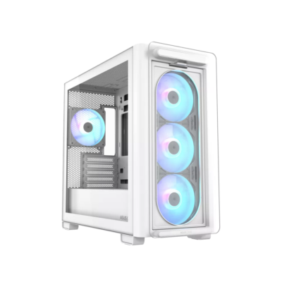ASUS A23 Plus TG ARGB Fans White PC Case