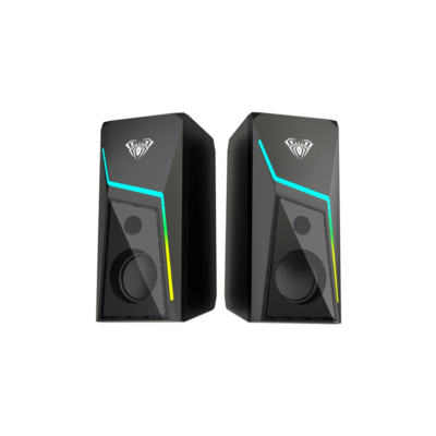 At Home AULA N-521 2.0 Wired RGB Gaming Speakers 6W Black