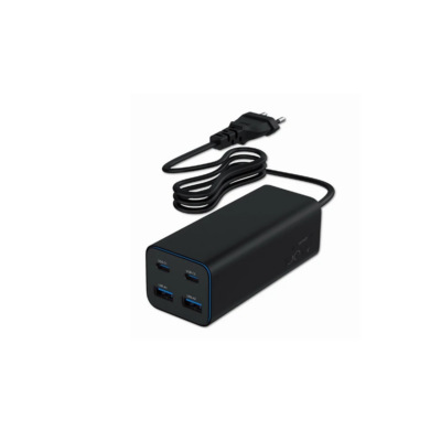 Gembird TA-UC-2A2C-PD100-01-BK 4-port 100W GaN USB PowerDelivery fast charger Black