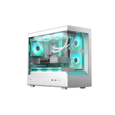 At Home Golden Field Lantau Lite 360 6x120mm ARGB Fans Mid Tower White