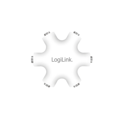 Logilink CA1088 Audio Adapter 3.5 mm 3-Pin/F to 5x 3.5 mm 3-Pin/F White