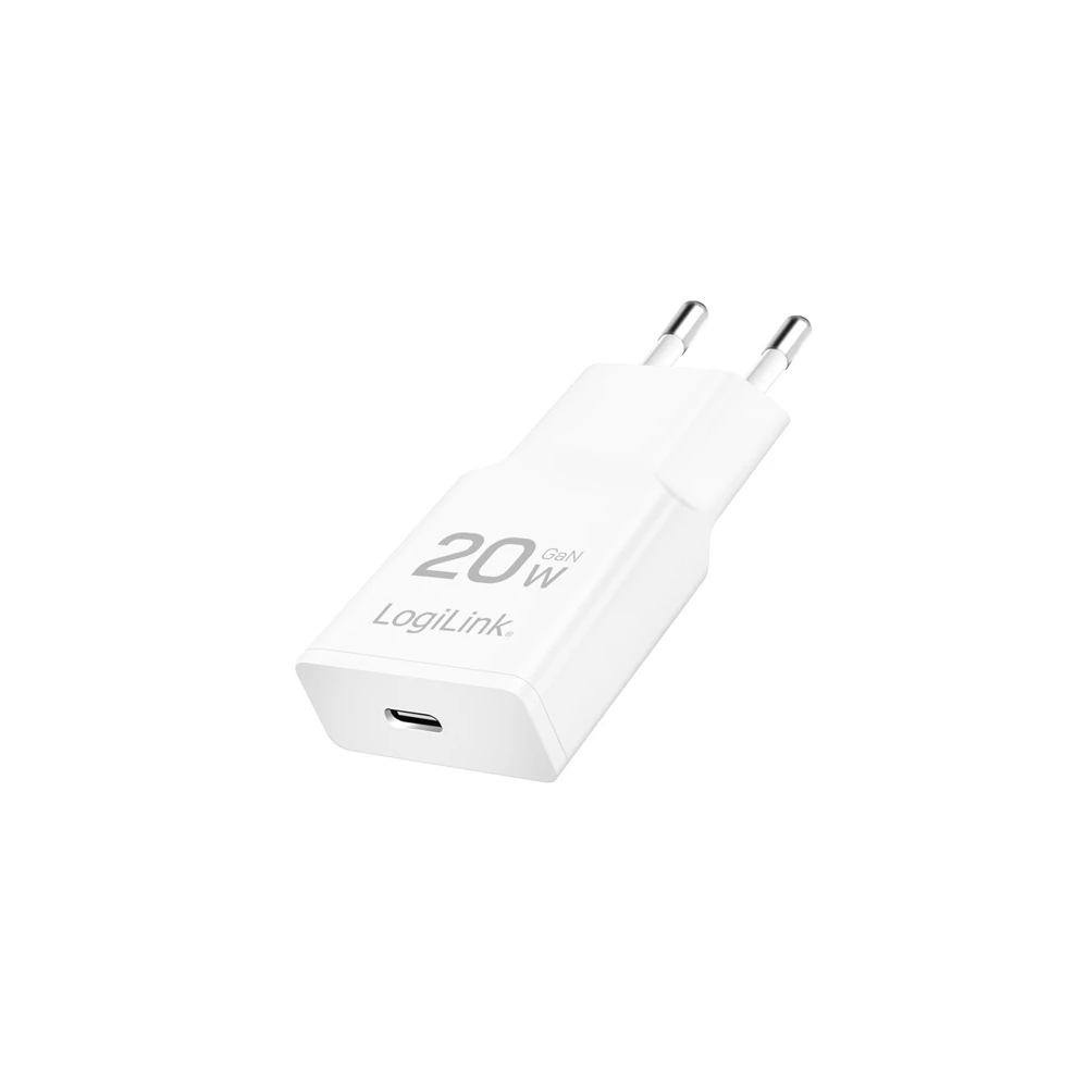 Logilink PA0345 USB-C (PD 3.0) 20W GaN Fast Charger White Logilink PA0345 USB-C (PD 3.0) 20W GaN Fast Charger White